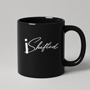 Black Mug, White Print