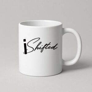 White Mug Black Print