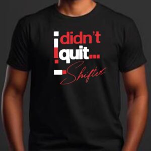 Male Black Tee – ‘I didn’t quit’